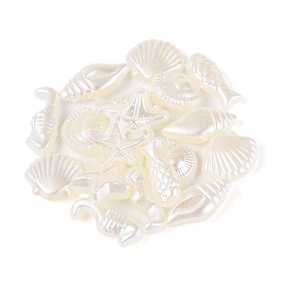 Бусины из искусственного жемчуга из АБС-пластика с океанской тематикой, разнообразные