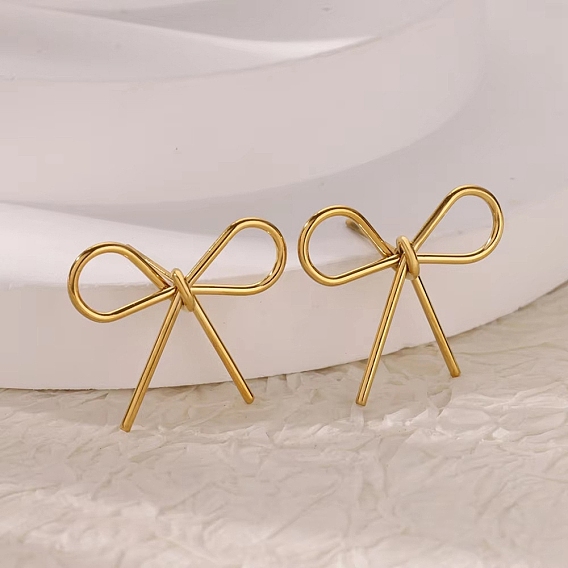 304 серьги-гвоздики из нержавеющей стали, bowkont