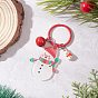 Рождественский кулон из акрила и смолы, с застежками-брелками из сплава