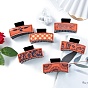 Rectangle PVC Claw Hair Clips, Hair Accessories for Women & Girls