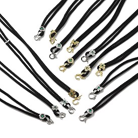 Нейлоновый шнур ожерелья выводы, с латунным микропроводом кубических циркониевых застежек, без свинца и без кадмия