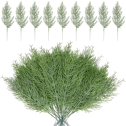 25шт. искусственные пластиковые сосновые ветки, Новогоднее украшение