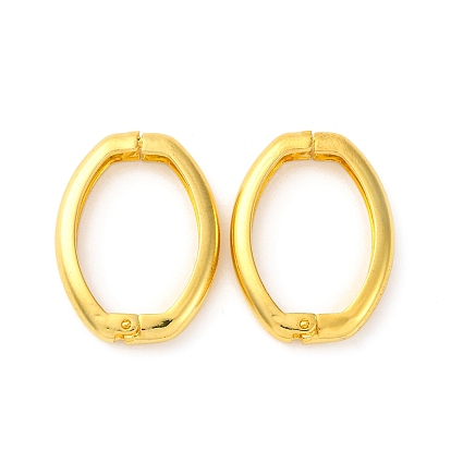 Латуни Twister застежками, без кадмия и без свинца, стойки покрытие, овальные