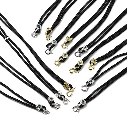Нейлоновый шнур ожерелья выводы, с латунным микропроводом кубических циркониевых застежек, без свинца и без кадмия