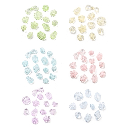 Прозрачные акриловые бусины, разнообразные