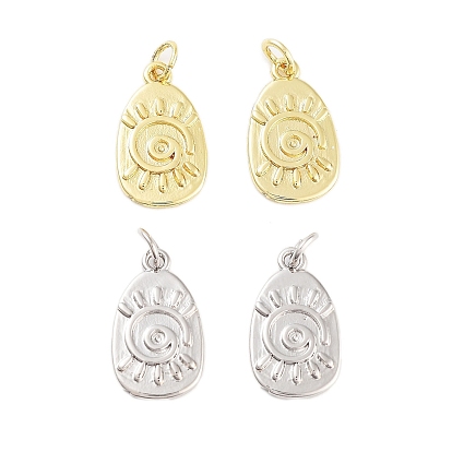 Стойки обшивки латунные подвески, долговечный, без кадмия и без свинца, с целью перехода в кольце, овальные