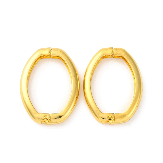 Латуни Twister застежками, без кадмия и без свинца, стойки покрытие, овальные