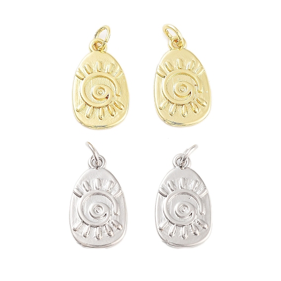 Стойки обшивки латунные подвески, долговечный, без кадмия и без свинца, с целью перехода в кольце, овальные