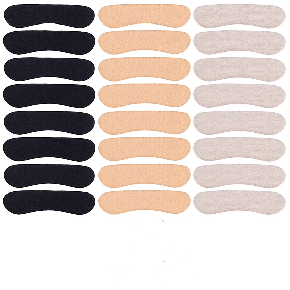 12 пар 3 цветов, износостойкие накладки на пятки из волокна, самоклеящиеся накладки на пятки