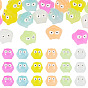 18Pcs 6 Colors Luminous Resin Owl Display Ornaments, Micro Landscape Garden Decoration Accessories, Glow in the Dark