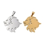 Ионное покрытие (ip) 304 подвески из нержавеющей стали, лазерная резка, очарование льва