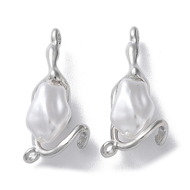 Alloy with ABS Imitation Pearl Pendants, Lead Free & Cadmium Free