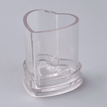 Plastic Candle Molds, for Candle Making Tools, Heart