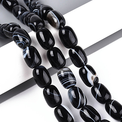 Природный агат бисер нитей, окрашенные, баррель