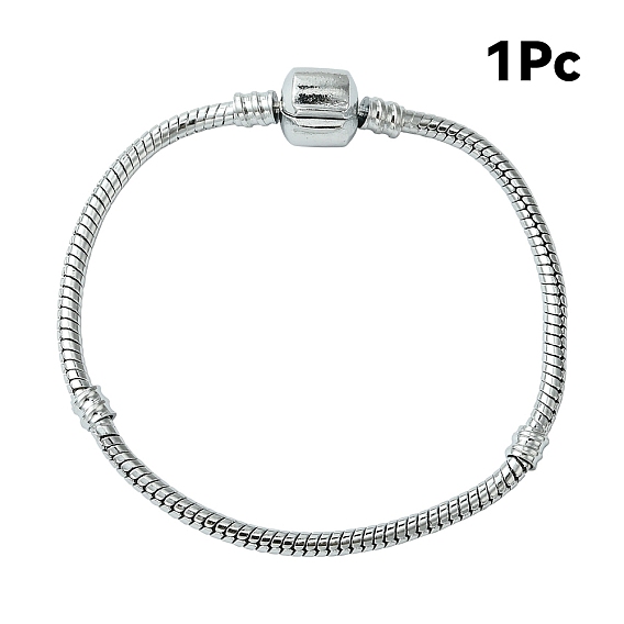 1браслеты из латуни в европейском стиле для изготовления ювелирных изделий, 180x3 мм