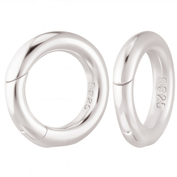 925 пружинные кольца из стерлингового серебра, кольцо