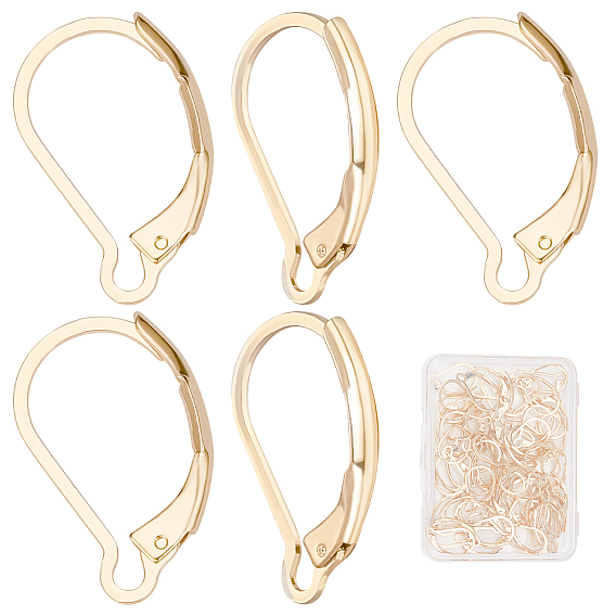 60 шт. 304 серьги с рычагом из нержавеющей стали