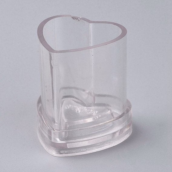 Plastic Candle Molds, for Candle Making Tools, Heart