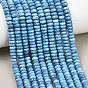 Dyed Synthetic Turquoise Beads Strands, Faceted Rondelle