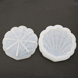 DIY Shell Shape Jewelry Plate Silicone Molds, Storage Molds, Resin Casting Molds, for UV Resin, Epoxy Resin Craft Making