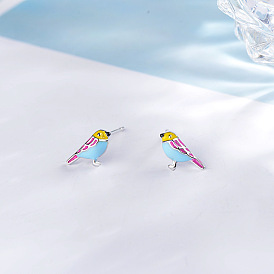 Sweet and artistic bird earrings - delicate and charming ear accessories.