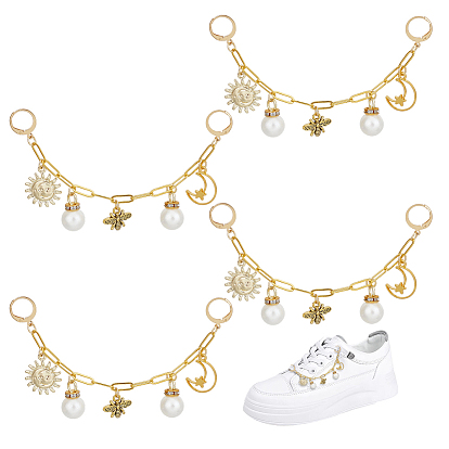 4шт. латунные цепочки для скрепок цепи для удлинителей сумок, с подвеской и застежками из сплава, аксессуары для замены сумок