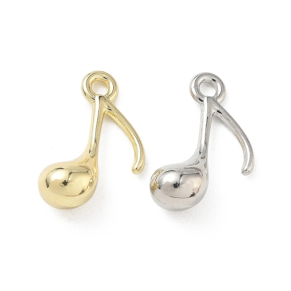 Alloy Pendants, Musical Note Charms, Long-Lasting Plated, Rack Plating