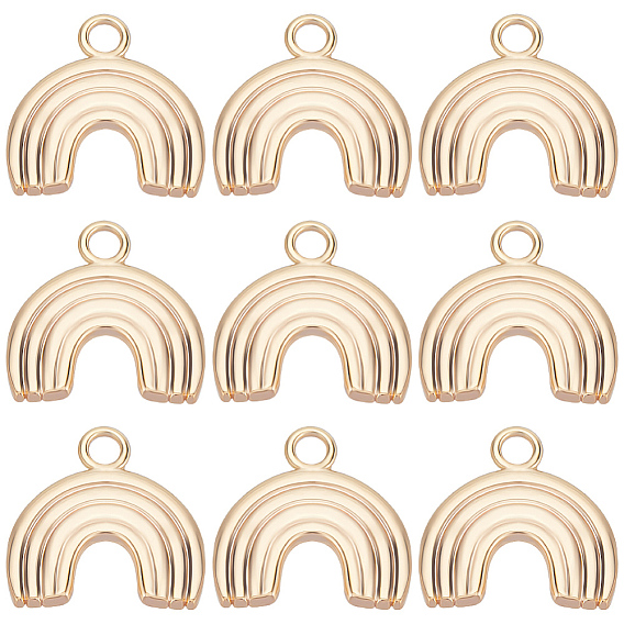 10 шт. Латунные подвески, радужные прелести