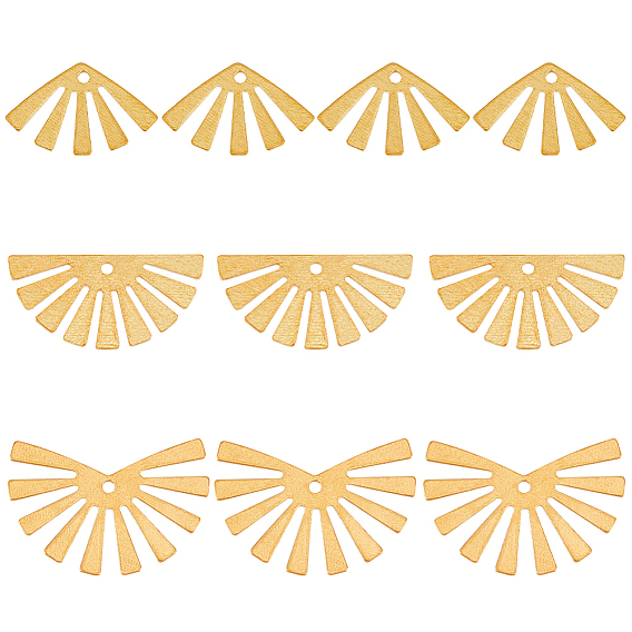 60 шт 3 стиль латунные подвески, вентилятор