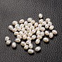 Natural Cultured Freshwater Pearl Beads, Half Drilled Hole, Grade AA, Drop, White, 4~5mm, Hole: 0.9mm
