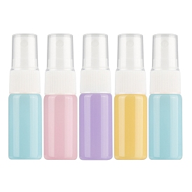Botellas de spray de vidrio portátiles vacías, atomizador de niebla fina, con tapa antipolvo de plástico pp, botella recargable