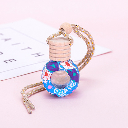 China Factory Car pendant half pack soft pottery car aromatherapy bottle car  aromatherapy essential oil sub-package empty bottle as shown in the picture  in bulk online 