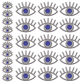 2 стили стразовая наклейка на ткань, злые глаза