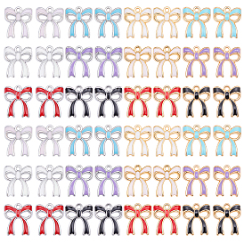 48 шт 12 цвета сплава эмалевые подвески, бантом прелести