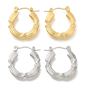 304 Stainless Steel Ring Hoop Earrings for Women