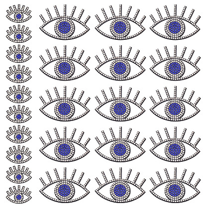 2 стили стразовая наклейка на ткань, злые глаза