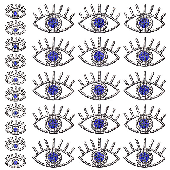 2 стили стразовая наклейка на ткань, злые глаза