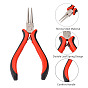 Carbon Steel Jewelry Pliers for Jewelry Making Supplies, Round Nose Pliers, Ferronickel, 126mm