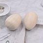 Unfinished Wood DIY Craft Supplies, for Home Decor, Egg Shape
