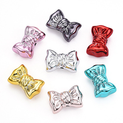 UV Plating Acrylic Beads, Bowknot
