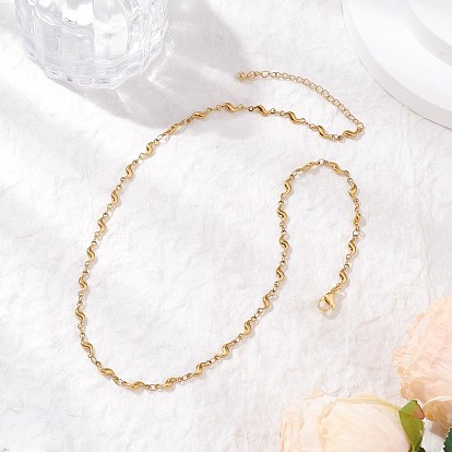 304 из нержавеющей стали волна ссылку цепи ожерелья