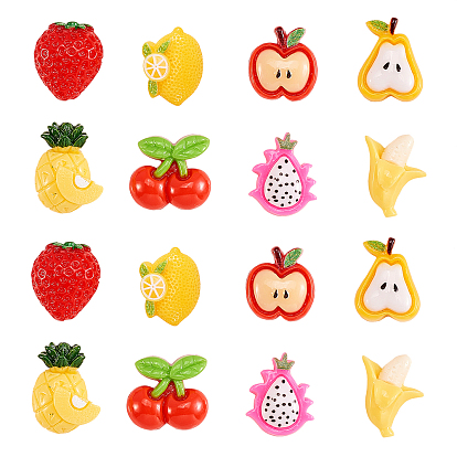 80 шт 8 стили кабошоны из смолы, имитация еды