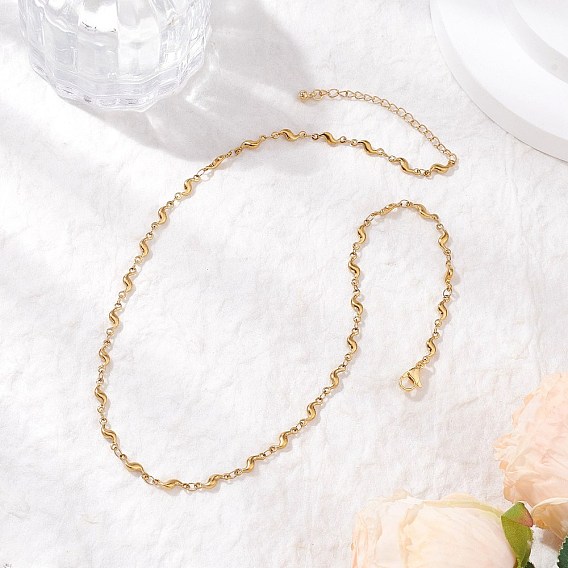 304 из нержавеющей стали волна ссылку цепи ожерелья