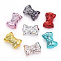 UV Plating Acrylic Beads, Bowknot