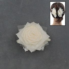 1200Pcs Double-sided Flower Plastic Claw Hair Clip