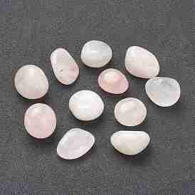 Natural Rose Quartz Beads, for Wire Wrapped Pendants Making, No Hole/Undrilled, Nuggets, Tumbled Stone, Healing Stones for 7 Chakras Balancing, Crystal Therapy, Vase Filler Gems