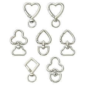 28шт. 7 стили сплав поворотные застежки, разнообразные