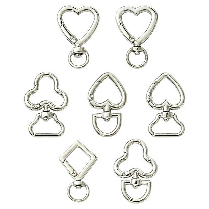 28шт. 7 стили сплав поворотные застежки, разнообразные