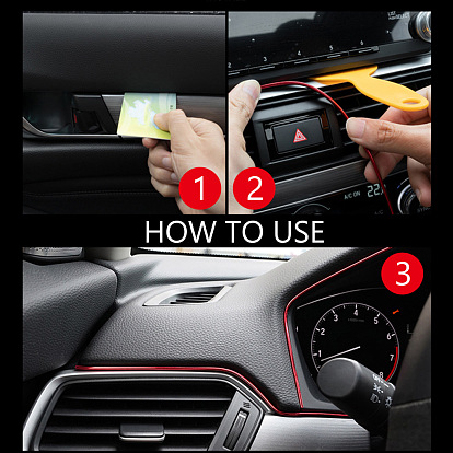 Gorgecraft Car Interior Moulding Trim, Rubber Seal Protector, with Scraper Tool, Fit for Most Car