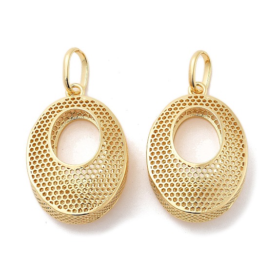 Латунные подвески, овальные, без кадмия и без свинца, стойки покрытие, долговечный, с целью перехода в кольце